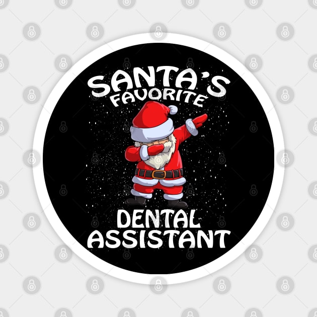 Santas Favorite Dental Assistant Christmas Magnet by intelus